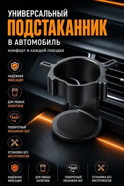 Подстаканник для автомобиля на дефлектор, Универсальные подстаканники на авто