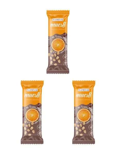 Батончик мюсли Апельсин в шоколаде 3 шт по 50 г ComForte