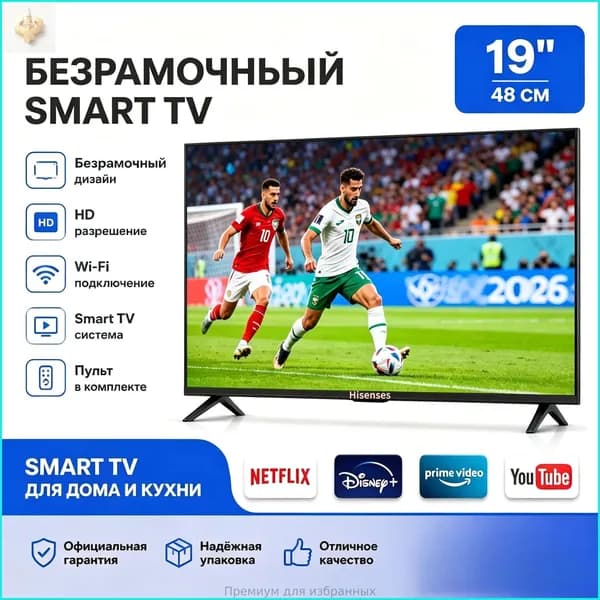 Телевизор 19″ 4K UHD