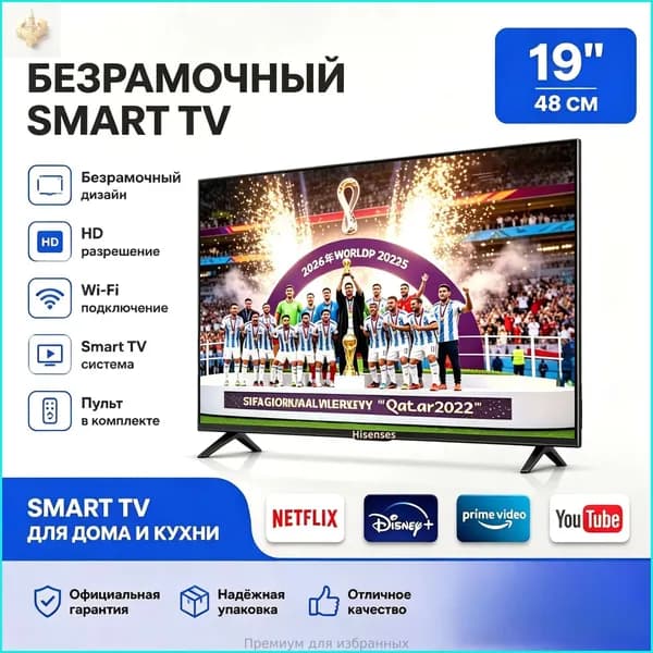Телевизор 19″ 4K UHD