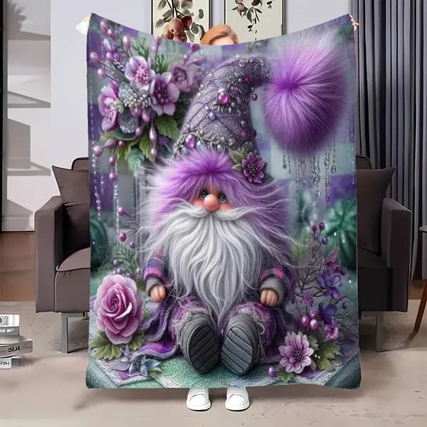 Плед 70x100 см полиэстер fr с фотопринтом животные разноцветный