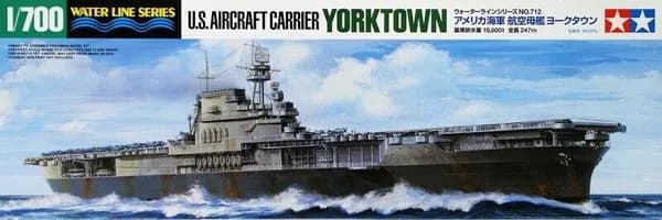 Tamiya 31712 1/700 WWII авианосца USS Yorktown CV-5 Модель сборки военного корабля