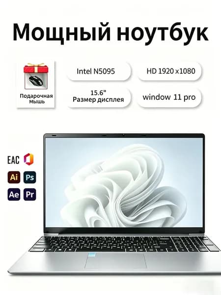 Ноутбук с экраном 1920x1080 Intel N5095 16 ГБ ОЗУ 1024 ГБ SSD Игровой ноутбук 15.6", Intel Core E8290, RAM 16 ГБ, SSD 1024 ГБ, Windows Pro, бордовый, бронза, Русская раскладка