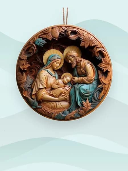 Акриловое рождественское украшение, - 4