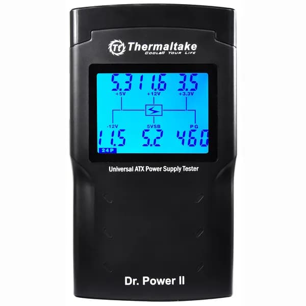 Тестер блоков питания Thermaltake AC0015 Dr. Power II Power Supply Tester, тестирование блока питания