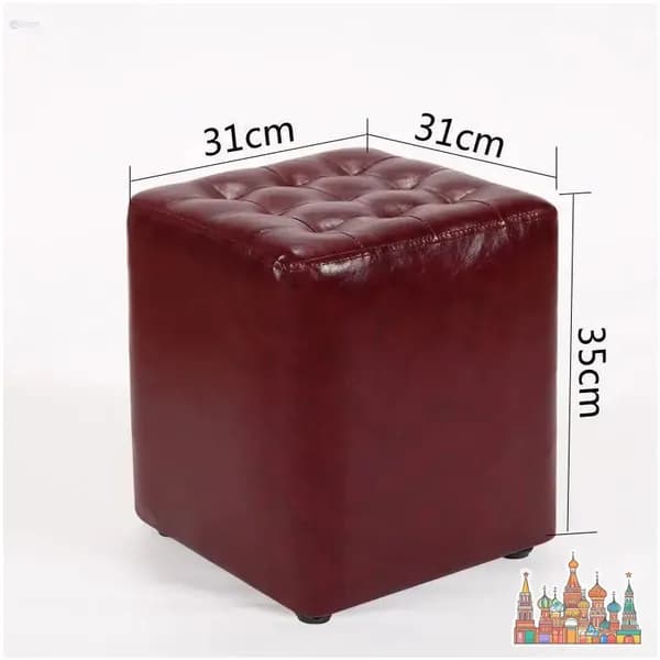 Пуф, Экокожа, 31х31х35 см