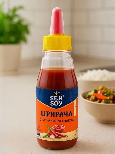 Соус Чили Шрирача с чесноком 1шт по 150гр Sen Soy