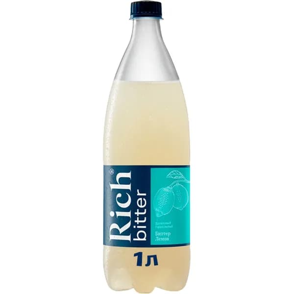 Газированный напиток Rich Bitter лимон 1 л