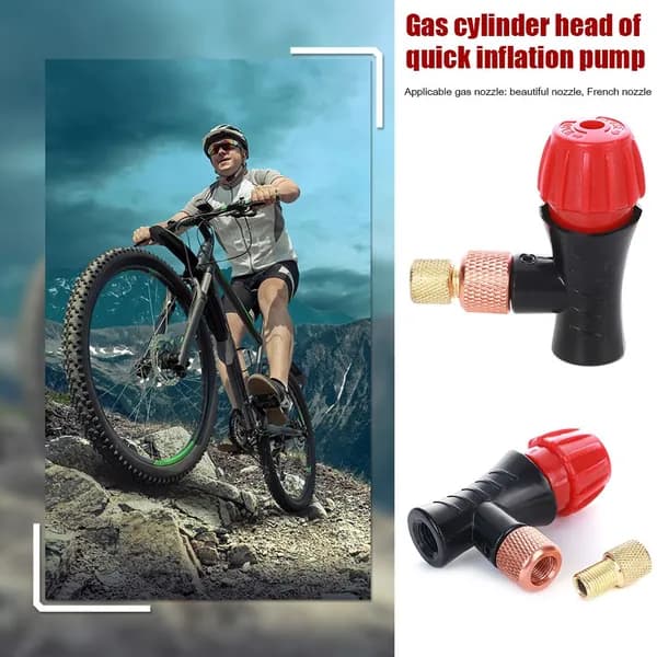 Портативный горный велосипед шинный насос клапанная головка CO2 MTB адаптер для надувания воздуха