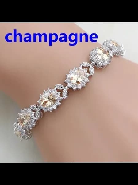 Мужской магнитный браслет из цинкового сплава A7760--Champag