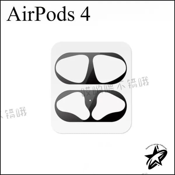 Защитная пленка для AirPods 4 / наклейка для кейса Аирподс 4 / защита от пыли