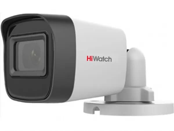5Мп уличная цилиндрическая HD-TVI камера HiWatch DS-T500(С) (2.8 mm) с EXIR-подсветкой до 30м