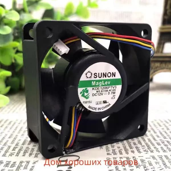 Вентилятор Охлаждения SUNON 6025 KDE1206PTV3 MS.B2193.F.GN DC12V 0.7W 60*25MM