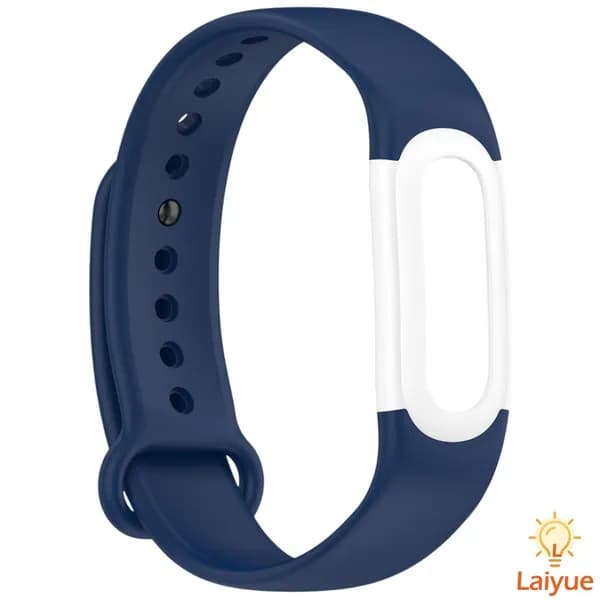 Ремешок для Fitbit Air из ТПУ с застёжкой-кнопкой, цвет полуночный синий и белый