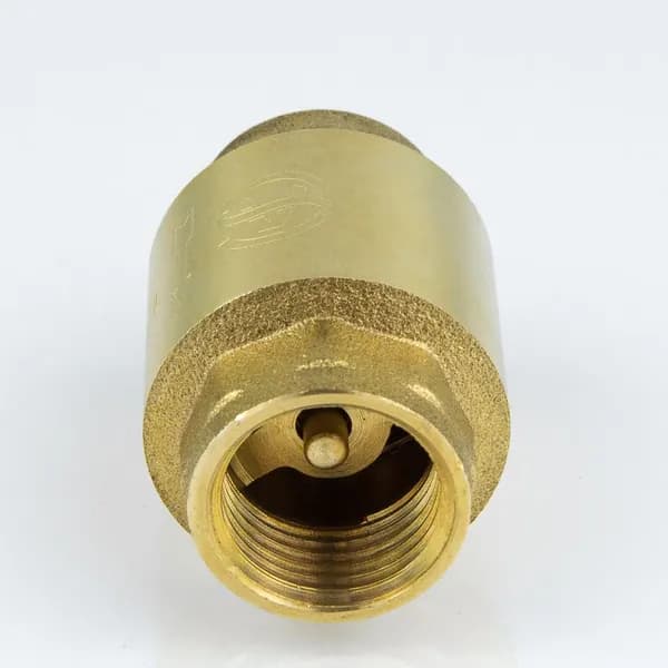 Клапан обратный пружинный с латунным штоком 1/2" ВР/ВР DN15 PN40 Aquasfera 3002-01