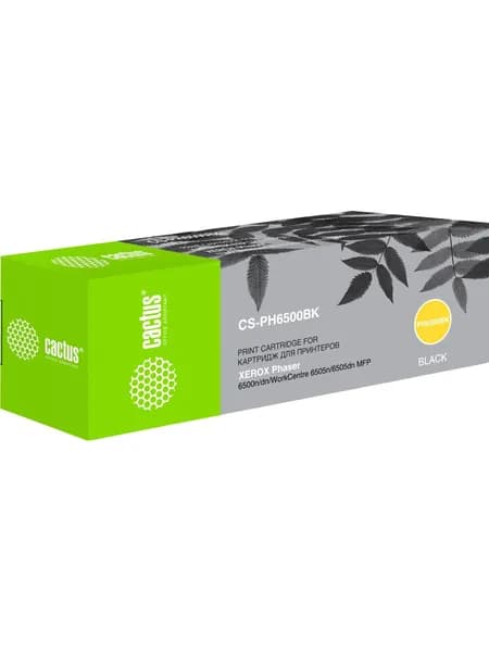 Картридж лазерный Cactus 106R01604 (CS-PH6500BK), черный, 3000 страниц