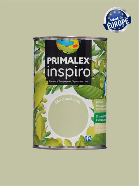 Краска для стен интерьерная Primalex Inspiro Мятный Чай 1л