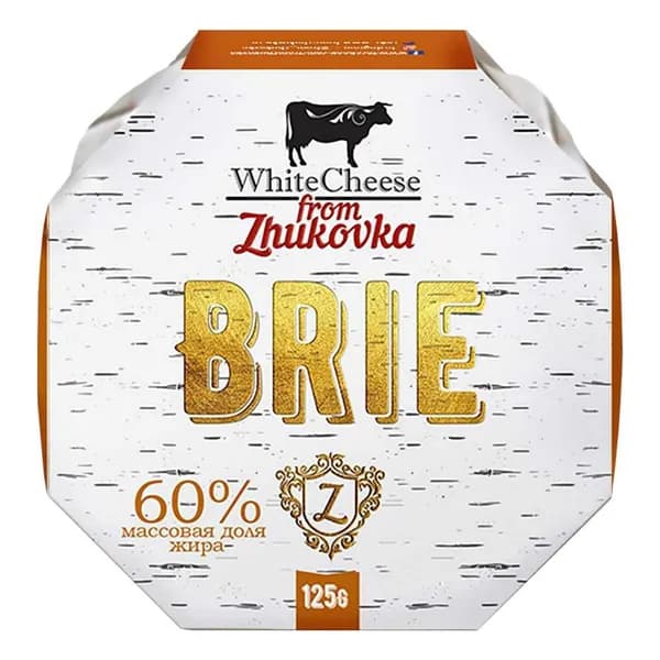 Сыр мягкий White Cheese from Zhukovka Бри с белыми грибами 60% 125 г