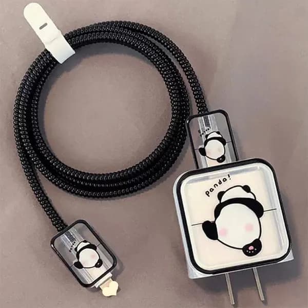 Креативный чехол для iPhone 15/14/13 Pro Max, зарядное устройство 18/20W, защита кабеля, держатель проводов, чехол с линиями