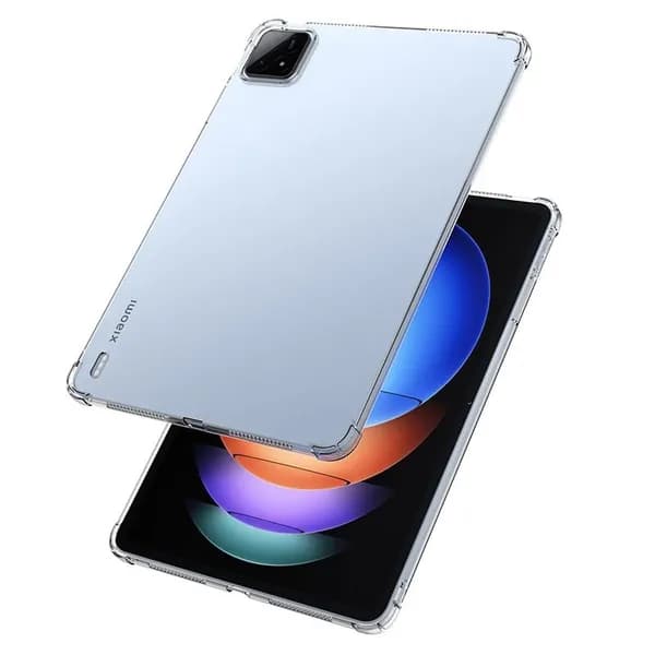 Прозрачный чехол для Xiaomi Pad 6s Pro 12.4 дюймов 2024 , с антиударным аэроамбушюром,силиконовая мягкая TPU-оболочка для планшетов . Совместимость: Mi Pad 6S Pro 12.4" корпуса планшета