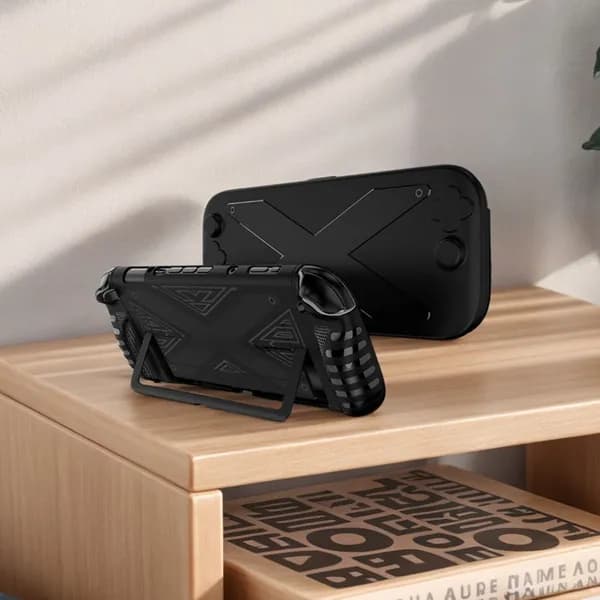 Чехол для Nintendo Switch 2 чёрный из ТПУ и поликарбоната с защитой от падений и пыли