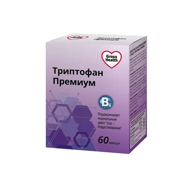 Gross Health Триптофан Премиум капсулы 60 шт