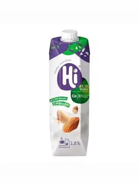 Напиток соевый Hi с миндалем 1,8% 1 л