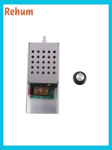 Регулятор напряжения AC 220V / 6000W SCR, электронный диммер и термостат для регулирования скорости, в защитном металлическом корпусе