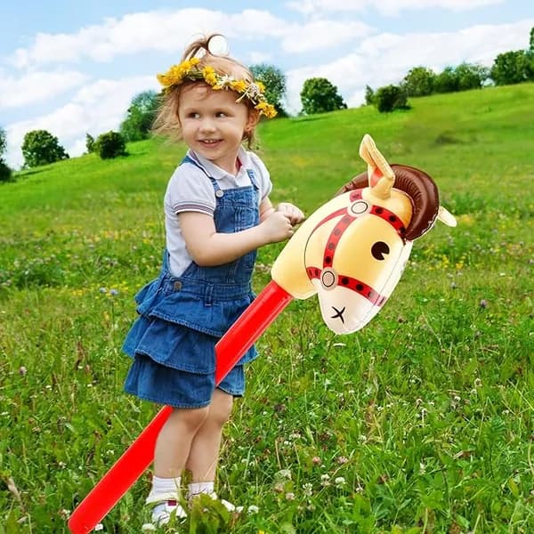 Раздувная игрушка ручки, форма головы лошади