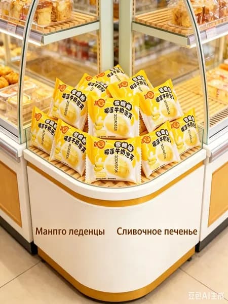 Дуриановые моти в кокосе мягкие, сочные, с взрывной начинкой