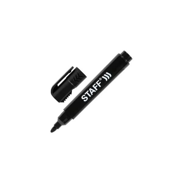 Маркер перманентный Staff с колпачком для вскрытия коробок Basic Logistic Pm-150, Черный, 3 мм 152201