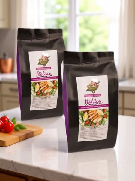 Чипсы Vassy Из Мяса Курицы "Italian", 2 шт. по 50 гр. Double Pack мясные чипсы, сушеное мясо, вяленое мясо, снеки