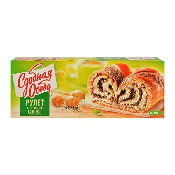 Рулет с маковой начинкой Сдобная особа 400г