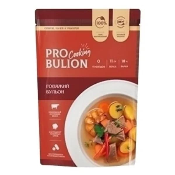 Бульон говяжий ProBulion Cooking замороженный 500 г