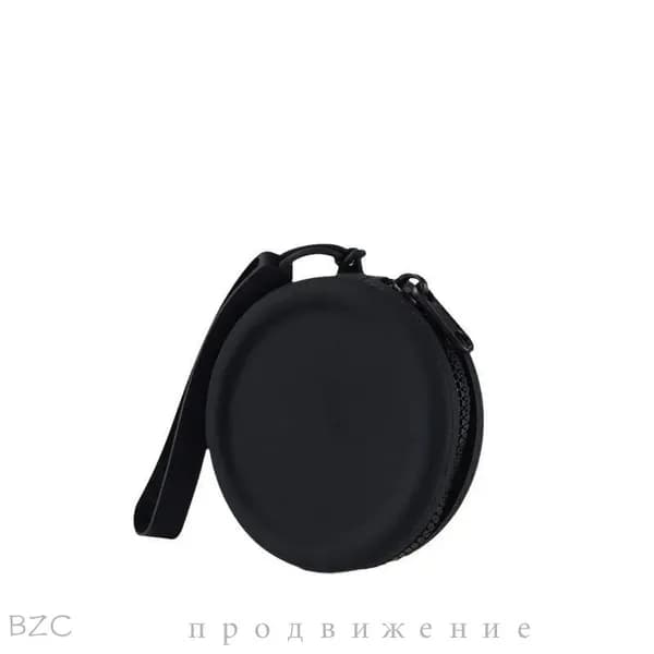 1 шт., Черный силиконовый мешочек для лакомств для собак, карманный размер, легко моется, без запаха, на молнии, влагостойкий, дорожная сумка для прогулокm