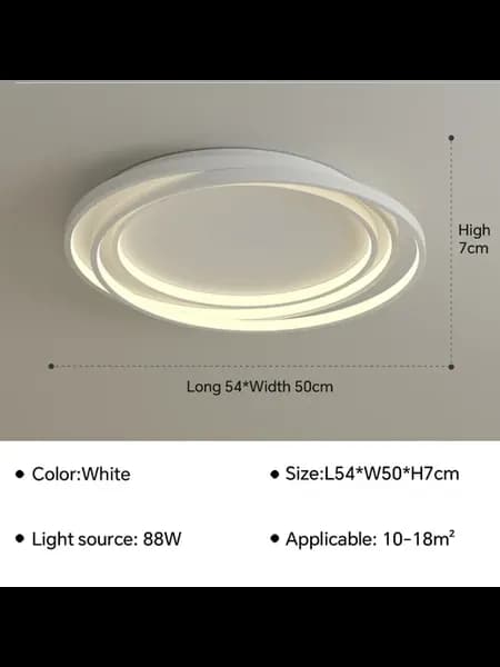 Потолочный светильник White 54CM, Cool White(no RC)
