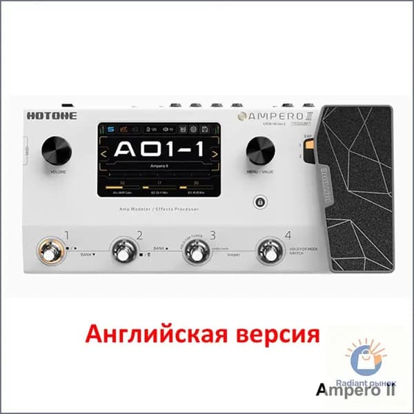 Педаль мультиэффектов для электрогитары и электробаса Hotone Ampero II
