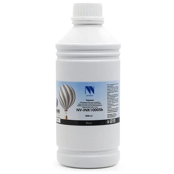 Сублимационные чернила NV Print INK1000BkSb Black для принтеров Epson / Mimaki / Mutoh / Roland / 1000ml
