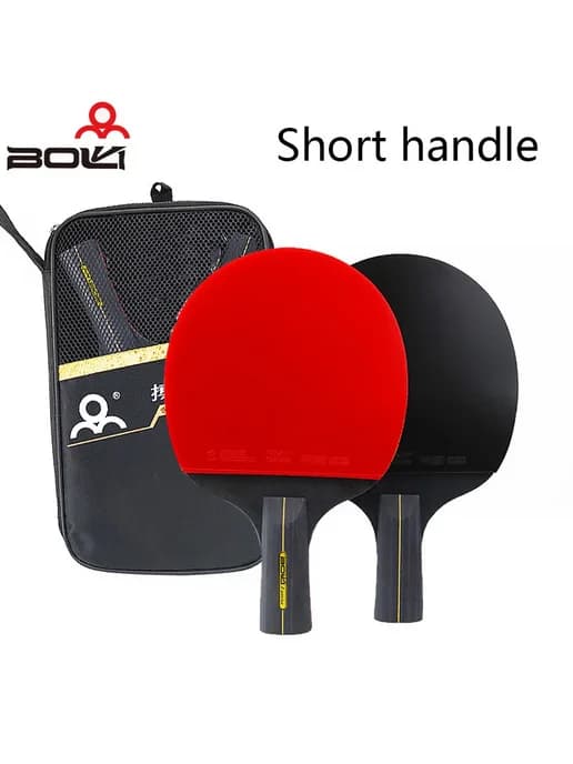Ракетки для настольного тенниса BOKI, 2 шт, Short handle, Цв
