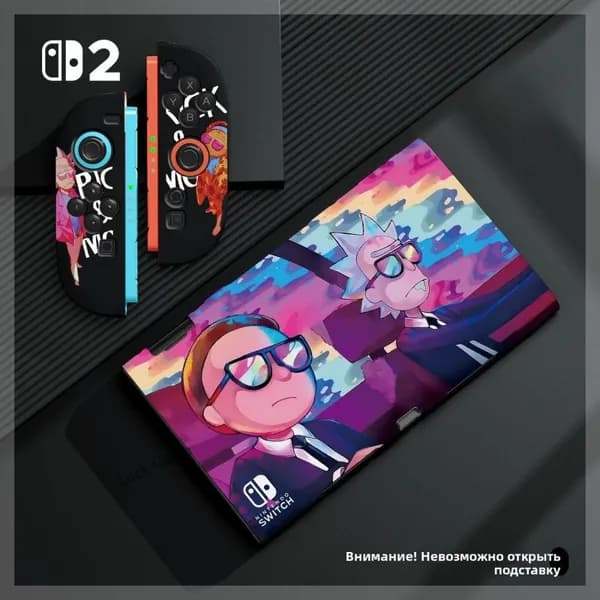 Защитный матовый чехол TPU с принтами для Nintendo Switch OLED
