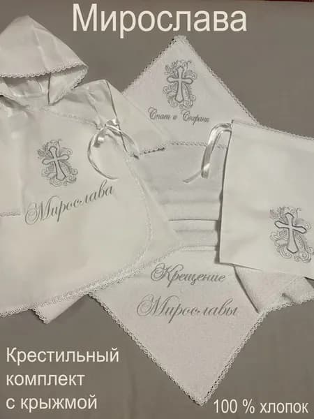 Набор крестильный именной