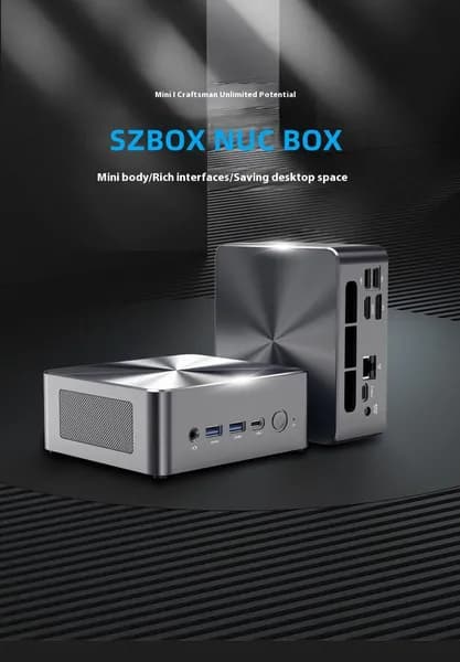 Мини-ПК i5-12450H (Intel Core i5-12450H, RAM Отсутствует, SSD 50 ГБ, Intel Graphics, Windows 11 Pro), черный