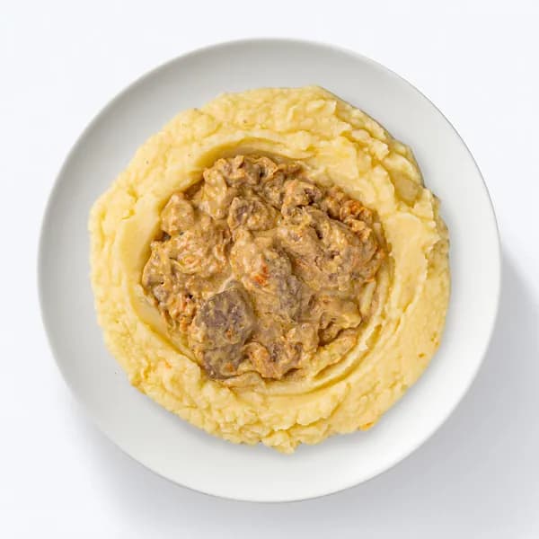 Печень куриная в сливочном соусе с картофельным пюре, 280 г, АНА-РАЙЗ