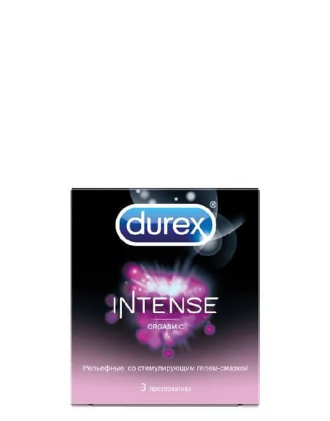 DUREX Intense Orgasmic 3 шт Презервативы стимулирующие