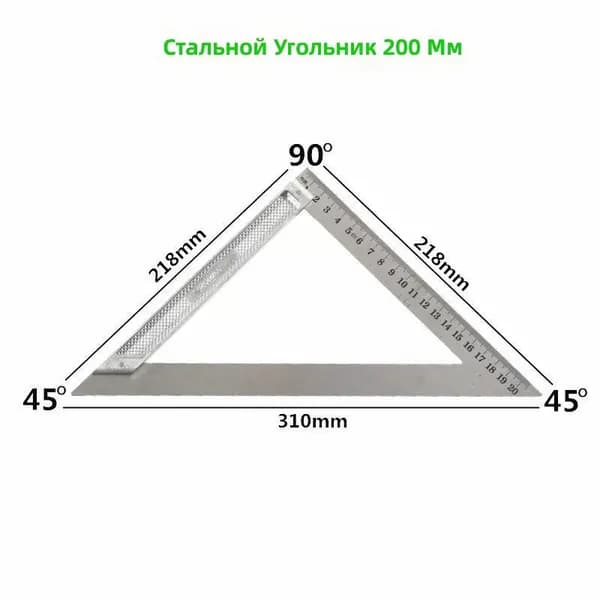 Треугольник Jinling 150/200 мм дерево