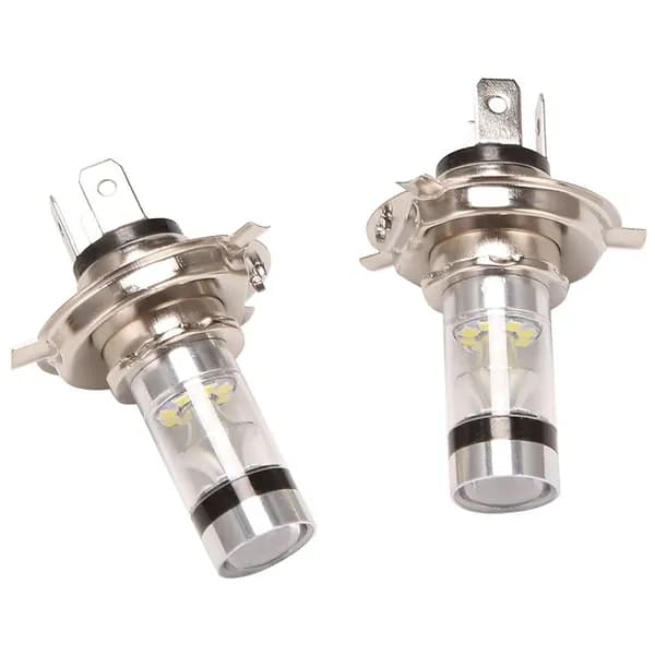 Светодиодные лампы H4 9003 HB2. "LED" для фар мотоцикла, Hi/Low 6500K / 2 шт.
