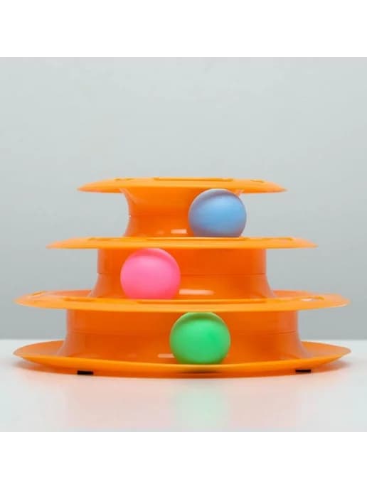 Игровой комплекс для коше «Пижон», 24.5×24.5×13 см, с 3 шари