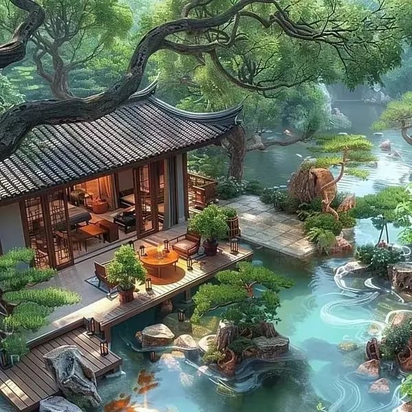 Самоклеющаяся водостойкая настенная наклейка с красивым природным пейзажем, для спальни, общежития и съемной квартиры, размер 50х50 см