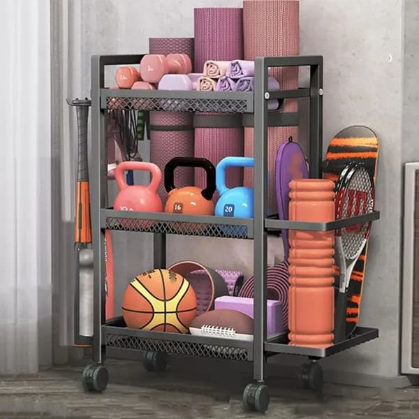 Стеллаж для спортивного инвентаря, длина: 46 см