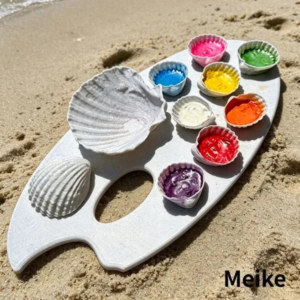 3D-печать раковины палитра для живописи из PLA